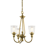 Люстра с прозрачными плафонами из пузырчатого стекла Kichler варинант исполнения - 1 | Loft Concept в Казани