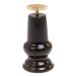 Подсвечник из натурального камня змеевик чёрного цвета Stone Candlestick варинант исполнения - 2 | Loft Concept в Казани
