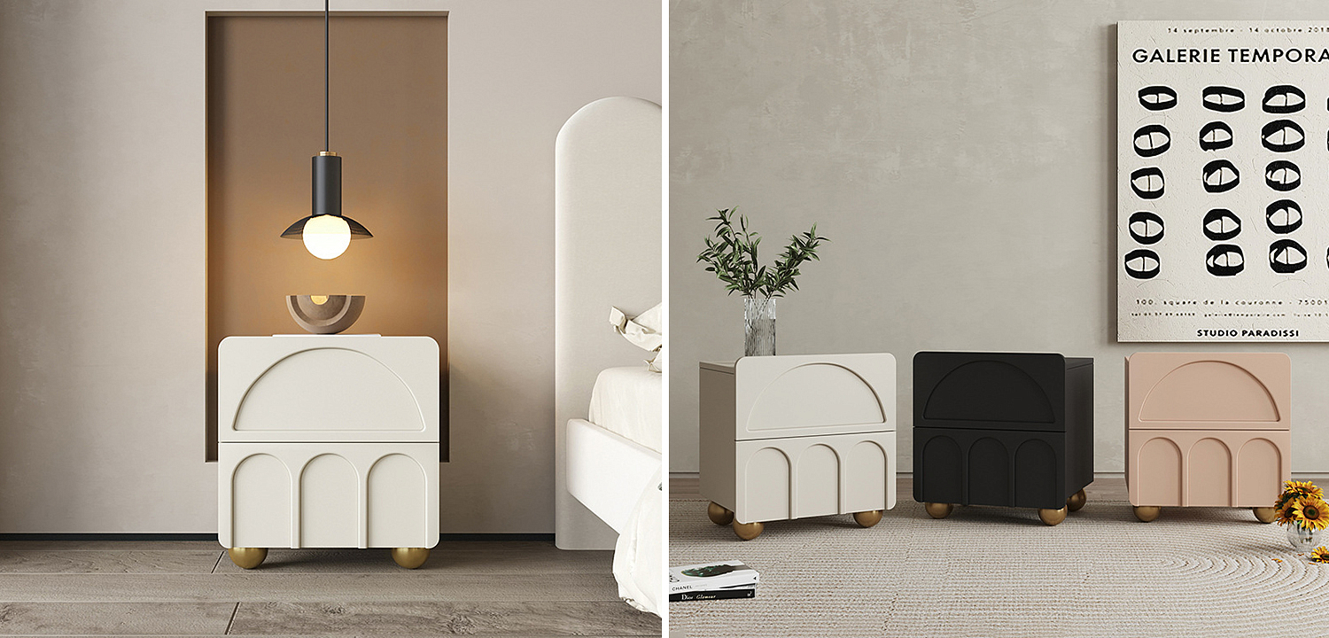 Тумба Arch Nightstand Beige Тумба Arch Nightstand Beige - Loft-Concept в Казани