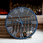 Часы настенные зеркальные с серебряным металлическим циферблатом Mirror Tower Clock варинант исполнения - 5 | Loft Concept в Казани