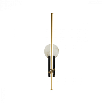 Бра с круглым плафоном из алебастра и бронзовой декоративной стрекозой 65 Alaris  варинант исполнения - 1 | Loft Concept в Казани