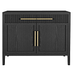 Буфет Primo с двумя ящиками и двумя фасадами Черный дуб варинант исполнения - 1 | Loft Concept в Казани