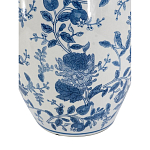 Ваза фарфоровая с узким горлышком и синими цветочными мотивами Independence варинант исполнения - 3 | Loft Concept в Казани