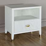 Прикроватная тумбочка с полкой Elsa Dreams White варинант исполнения - 1 | Loft Concept в Казани