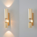 Бра цилиндрической формы из металла с поворотным плафоном Light maker studio варинант исполнения - 7 | Loft Concept в Казани