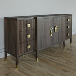 Большой Комод-буфет Elsa Dreams Walnut с ящиками варинант исполнения - 4 | Loft Concept в Казани