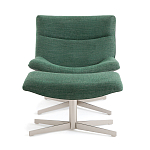Кресло вращающееся с подставкой для ног зеленое Verdante варинант исполнения - 2 | Loft Concept в Казани
