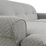 Трехместный диван Garner Grey Ornament Sofa варинант исполнения - 3 | Loft Concept в Казани