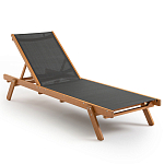 Шезлонг из текстиля и эвкалипта Power of Nature варинант исполнения - 1 | Loft Concept в Казани