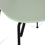 Стул на металлических ножках Travis Chair Green варинант исполнения - 5 | Loft Concept в Казани