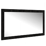 Зеркало настенное прямоугольное цвета угольный камень Stone Effect варинант исполнения - 1 | Loft Concept в Казани