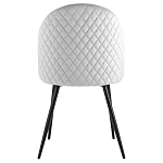 Мягкий стул в сером велюре Miruna Chair варинант исполнения - 3 | Loft Concept в Казани