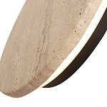 Бра с круглым плафоном из травертина Shaw Marble Lighting варинант исполнения - 5 | Loft Concept в Казани