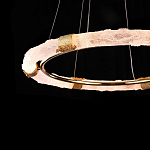 Люстра в форме кольца с золотым декором Warm Heavenly Light варинант исполнения - 6 | Loft Concept в Казани