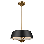 Подвесной светильник с конусовидным металлическим абажуром черного цвета Kichler варинант исполнения - 2 | Loft Concept в Казани