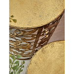 Столик приставной с цветочной резной фактурой Madagascar варинант исполнения - 2 | Loft Concept в Казани