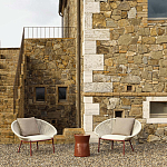 Дизайнерское уличное кресло с веревочной спинкой PETALO Armchair варинант исполнения - 5 | Loft Concept в Казани