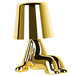 Настольная лампа фигурная цвета золото с гладким абажуром Высота 16 см Sophia варинант исполнения - 2 | Loft Concept в Казани