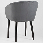 Мягкое кресло на металлических ножках Shaggy Dark Grey варинант исполнения - 4 | Loft Concept в Казани