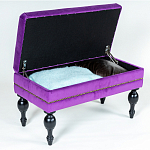 Мягкая банкетка с зоной для хранения Casket Violet варинант исполнения - 4 | Loft Concept в Казани