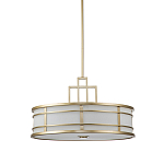 Подвесной светильник цвета латунь с белым матовым плафоном с геометрическим рисунком Feiss варинант исполнения - 1 | Loft Concept в Казани