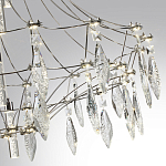 Люстра подвесная из металла с хрустальными прозрачными подвесками Quasar 81 варинант исполнения - 13 | Loft Concept в Казани