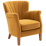 Кресло велюровое на ножках из массива ясеня Jessie Armchair варинант исполнения - 1 | Loft Concept в Казани