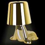 Настольная лампа фигурная цвета золото с гладким абажуром Высота 16 см Sophia варинант исполнения - 7 | Loft Concept в Казани