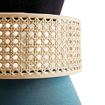 Бра с плетеным декором из ротанга Bonnie Wicker Blue Wall Lamp варинант исполнения - 3 | Loft Concept в Казани