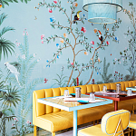 Обои ручная роспись Amazonia Duck Egg варинант исполнения - 5 | Loft Concept в Казани