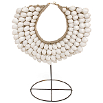 Этническое ожерелье из ракушек на подставке White Shells Necklace варинант исполнения - 1 | Loft Concept в Казани