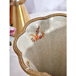 Ваза голубого цвета из фарфора с цветочным рисунком и бронзовой стрекозой Blue Garden варинант исполнения - 6 | Loft Concept в Казани