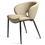 Стул обеденный кремовый из экокожи Futuristic Chair варинант исполнения - 1 | Loft Concept в Казани