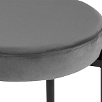 Табурет с мягким круглым сиденьем RIO Grey варинант исполнения - 3 | Loft Concept в Казани