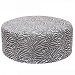 Пуф круглый с принтом Beige Jacquard варинант исполнения - 1 | Loft Concept в Казани