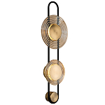 Бра со стеклянными плафонами в форме дисков Savio Brown Glass Disc Light варинант исполнения - 1 | Loft Concept в Казани