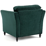 Кресло с обивкой из хлопкового велюра Porter Green Armchair варинант исполнения - 3 | Loft Concept в Казани