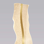 Торшер с изогнутым каркасом Golden Wave варинант исполнения - 3 | Loft Concept в Казани