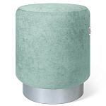 Пуф мятный велюр на металлическом основании Golden Belt варинант исполнения - 1 | Loft Concept в Казани