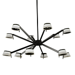 Люстра черного цвета на штанге Noir Supernova варинант исполнения - 1 | Loft Concept в Казани