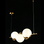 Люстра подвесная светодиодная Jagna 2 Gold and White варинант исполнения - 3 | Loft Concept в Казани