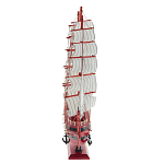 Декоративная модель деревянного красного парусника в подарочной упаковке With The low варинант исполнения - 2 | Loft Concept в Казани