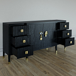 Большой Комод-буфет Elsa Dreams Black с ящиками варинант исполнения - 6 | Loft Concept в Казани