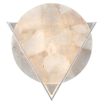 Бра светодиодное с диском из кварца Vendetta варинант исполнения - 1 | Loft Concept в Казани