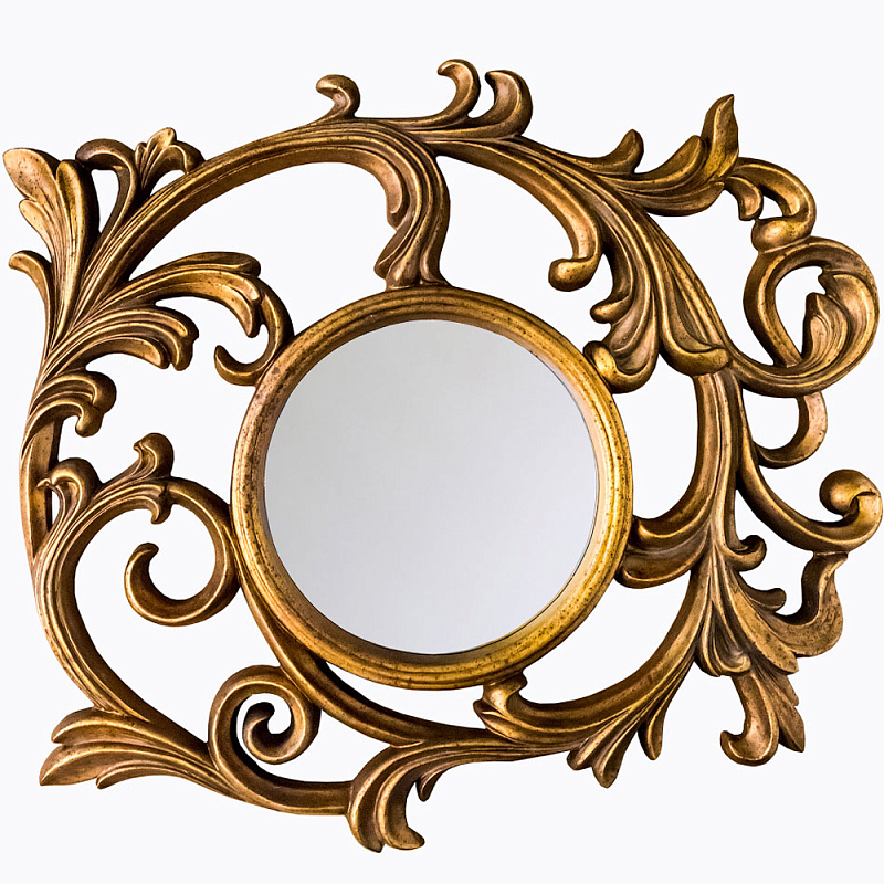 Зеркало настенное с рамой цвета античная бронза Classic Ornament Mirror Античная Бронза Зеркало в Казани | Loft Concept 