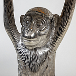 Столик с подстольем в виде обезьянки Bombay Nickel варинант исполнения - 4 | Loft Concept в Казани