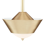 Подвесной светильник светодиодный конусообразный Сone Shaped Gold Pendant варинант исполнения - 2 | Loft Concept в Казани