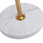 Торшер с мраморным столиком и золотым плафоном Ezio Floor Lamp варинант исполнения - 4 | Loft Concept в Казани