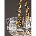 Конфетница с бронзовой ручкой и фарфоровой птичкой на крышке Eden Garden варинант исполнения - 6 | Loft Concept в Казани