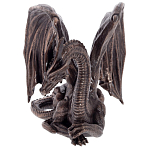 Декоративная статуэтка Дракон Dark Bronze Winged Dragon Statuette варинант исполнения - 2 | Loft Concept в Казани